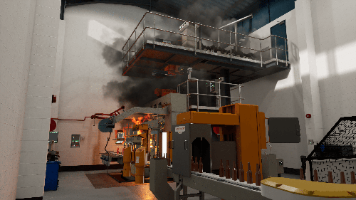 Virtual reality glass manufacturing training